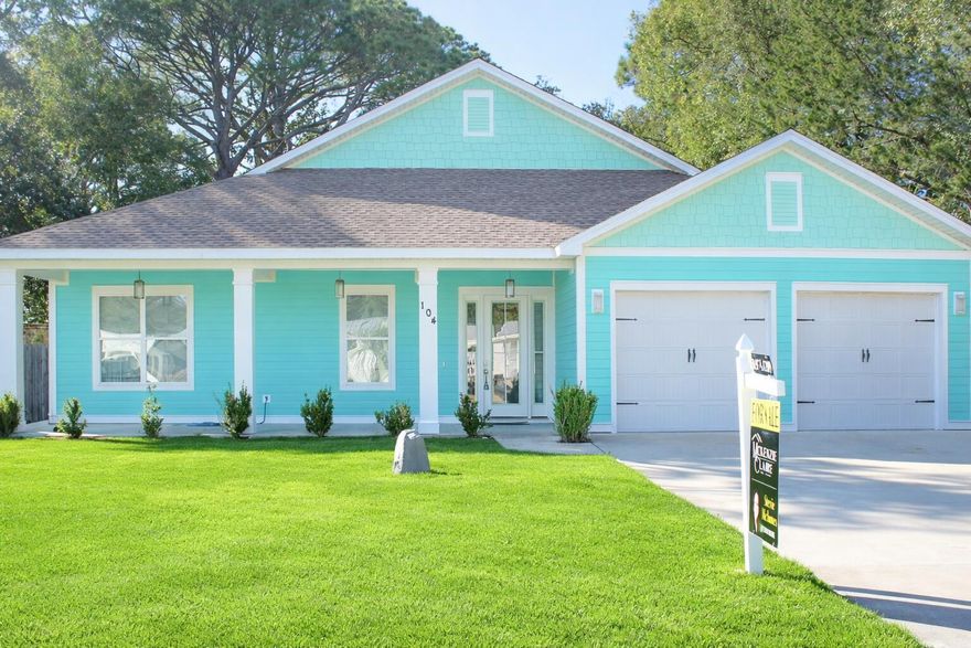 Centrally located just two blocks from Choctawhatchee Bay and less than a five-minute drive to the white sand beaches of the Emerald Coast, this home offers both convenience and coastal charm. The thoughtfully designed layout features soaring 14-foot ceilings accented with a beautiful wood beam, creating a bright and inviting atmosphere.The open floor plan is perfect for entertaining, seamlessly connecting the living and dining areas to the kitchen. The kitchen boasts quartz countertops, a large center island, touchless faucet, stainless steel appliances, oversized cabinetry, and ample counter space for both everyday living and hosting guests.The spacious primary bedroom includes a private ensuite bath, providing a relaxing retreat.