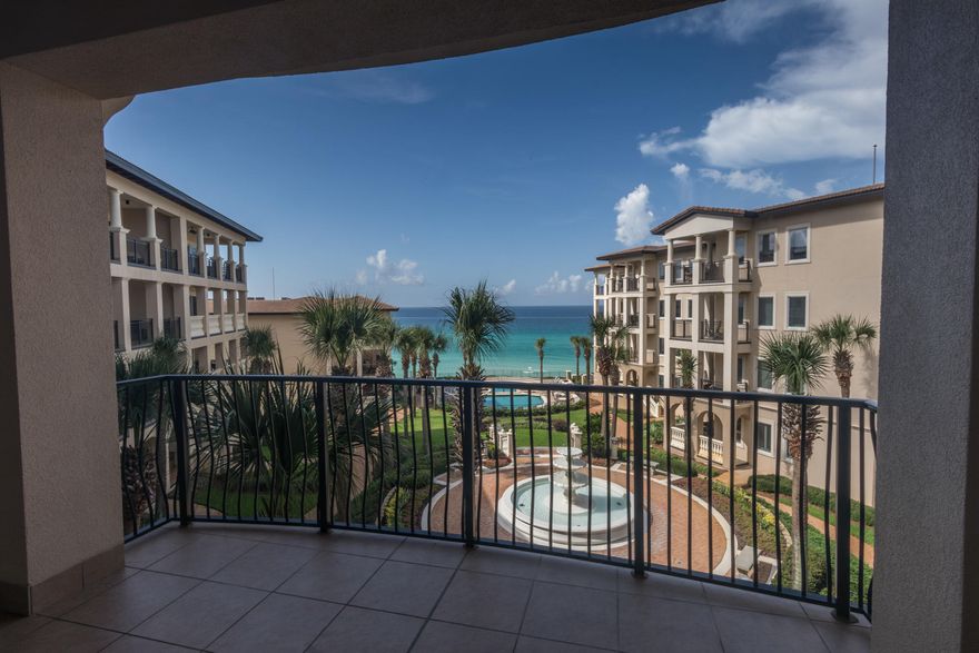 A 30A LUXURY RARE FIND!!Welcome to BELLA VITA 30A in Blue Mountain Beach! Sitting stately elevated above the Gulf, one might forget that you aren't on the French Riviera or the coast of Italy! This is one of the most Desirable, Exclusive, Luxurious Resorts on 30A!! Bella Vita has very little turn-over in general, but RARELY- even years- since this large floorplan, 4 bedrooms/ 4.5 bath, 3088 sf unit has come on the market!! This unit sits center-stage on the 3rd floor, granting breathtaking views of the Gulf over the meticulously maintained courtyard with the fountain and pools.