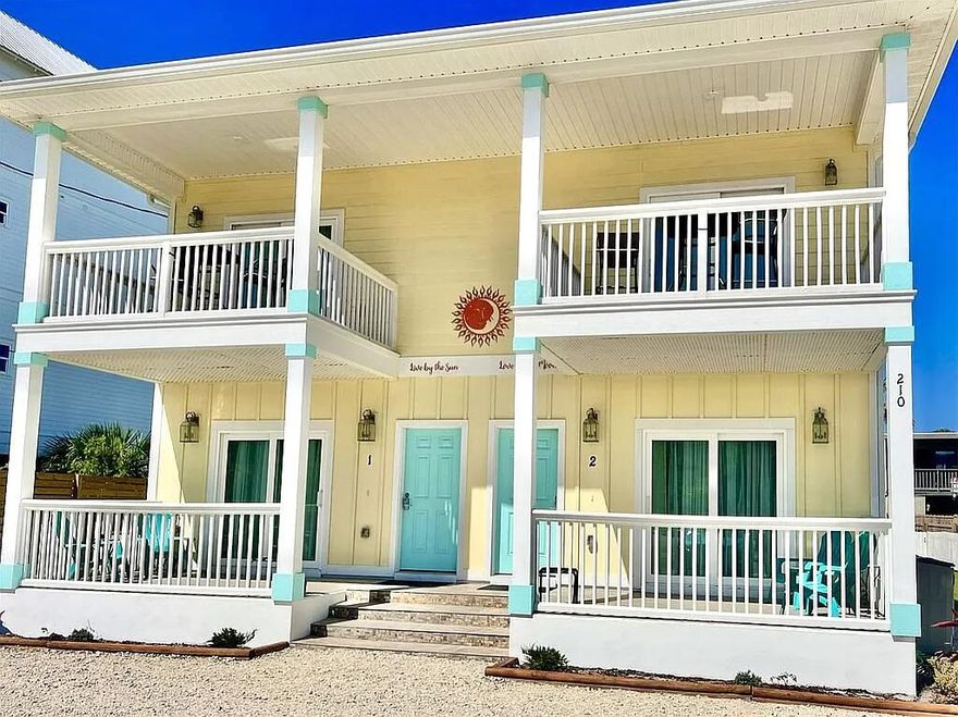 GORGEOUS FULLY FURNISHED 2 Story Duplex on beautiful Okaloosa Island and a mere 500 ft to Okaloosa Island's beach access #1 and to our amazing sugar white beaches on the Gulf of Mexico. Add this stunning duplex to your investment portfolio or make it your very first investment property. You could even live in one side and rent the other. These units floor plans are a mirror image of each, and furnishings are similar, but differ slightly. Each unit is meticulously furnished with a peaceful beach motif and beautiful finishes, making these perfect short term rental properties. Each unit is a 2 bedroom and 2.5 bath home. Out back is a lush sodded side and back lawn with a gravel area and boardwalk to the wonderful gazebo with a firepit. Each unit has it's own gas grill. There are corn hole ga game areas on each side of the lawn. This duplex is situated within steps to many very good restaurants and bars on Okaloosa Island. Did I mention our amazing beaches and sugar white sand on the Gulf of Mexico? Sure, you knew I would. But wait, there's more! You also will have access to Santa Rosa Sound just behind this property. Either via a local restaurant/bar on the water, or just 1500 feet down the road to yet another Beach access. This one includes not only gulf access but access to Santa Rosa Sound, a fishing dock, kayak and paddle board launch and park. Hey, you could probably tow your own boat down, and now you're just across the intersection to a large waterfront family park, playground, and boat ramp, with plenty of parking. If that's not enough, just around the corner from this awesome property is the Gulfarium with dolphin shows, seal shows and all kinds of sea-life attractions. While you're at it, grab some delicious Hawaiian food from J.J. at his food truck the Kuku Kanes Island Eats. You've also got the Boardwalk with even more restaurants and large public beach. We mustn't forget the Okaloosa Island Fishing Pier, which also features a restaurant, but great fishing, or just to check out what others are catching and get a great view from the pier. You're also a mere 6 miles to Destin, FL with it's entertainment, boating, shopping, dining and fishing.  Boat rentals are nearby this property as well.  Make this your own piece of Florida paradise. 