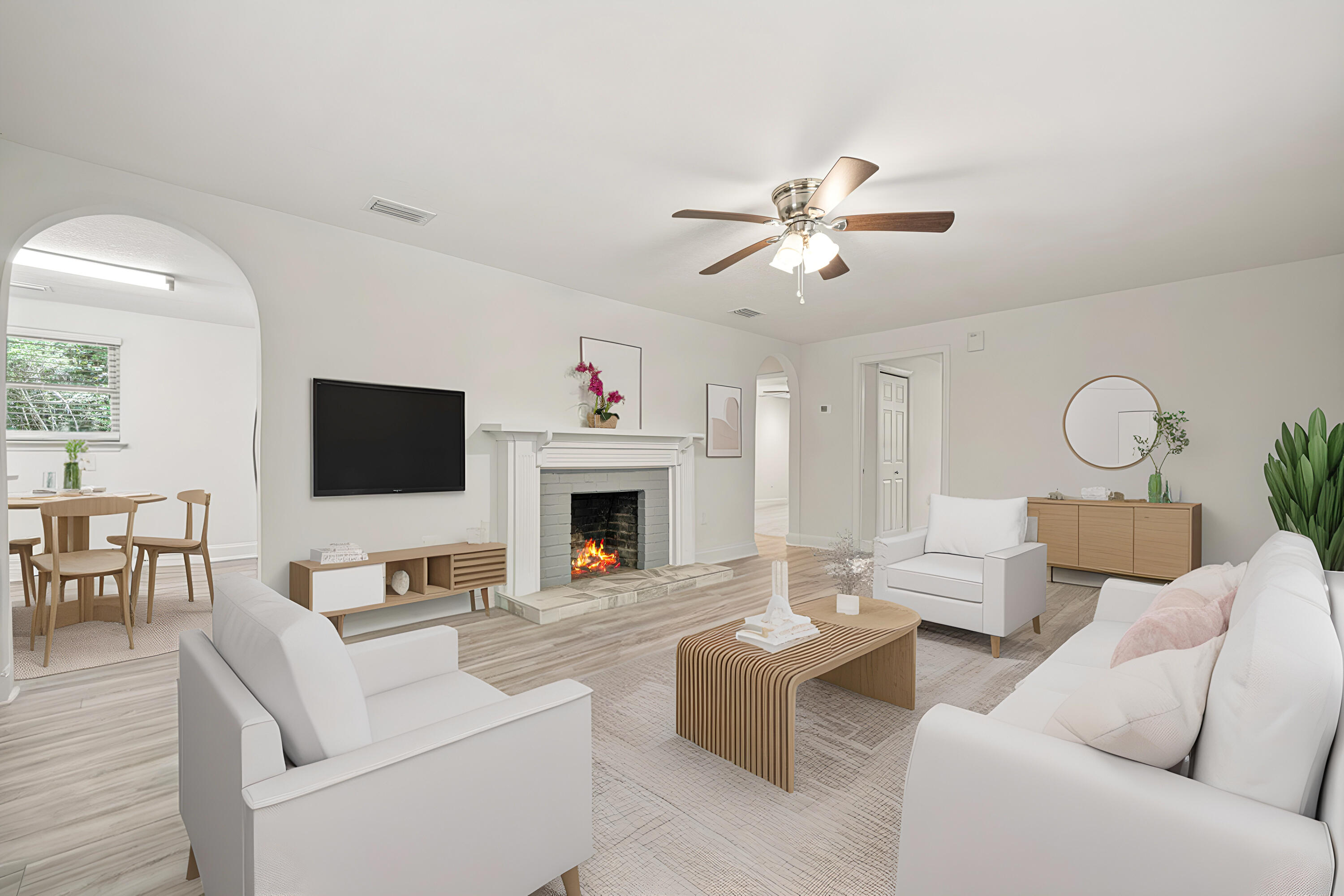 Priced to sell! Rare -Secluded & Stylish: 100% Updated Block Home on 2.5 AcresNew Septic New well, New ac, 2012 metal roof. Escape the everyday and embrace peace, privacy, and modern comfort in this beautifully renovated 2-bedroom, 1-bath block home, nestled on a serene 2.5-acre lot. If you're looking for elbow room and turn-key convenience, this one's a must-see.🛠 Home Features:Solid concrete block constructionFully updated inside and out -- no detail overlooked.Bright, open layout with all-new finishes.Renovated kitchen with modern appliances & sleek countertopsStylish bathroom with contemporary upgradesFresh paint, new flooring, lighting, and fixtures throughout2.5-acre retreat -- tucked away and private