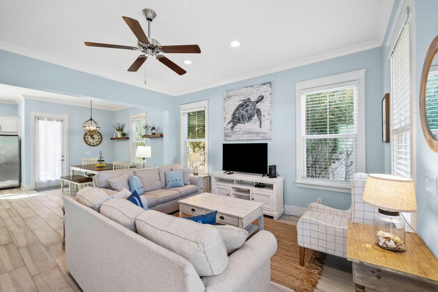 LOWEST PRICE HOME IN HIGHLAND PARKS: OVER $200,000 IMPROVEMENT - FULLY FURNISHED This home is situated on a PREMIUM LOT with expansive views overlooking Point Washington State Forest.Highland Parks is a one-of-a-kind community in Blue Mountain Beach is nestled between the beach and the forest.Conveniently located by the resort style neighborhood pool, this home is a true gem, and boasts impressive short term rental income potential.