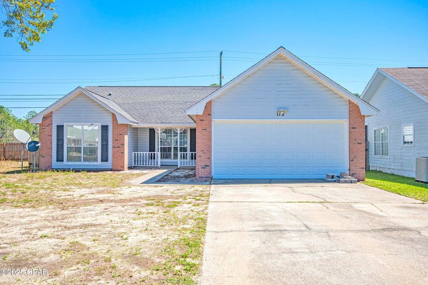 Stunning Beach Home in a quiet Beach Neighborhood! Located just minutes from the Gulf of Mexico, this beautifully maintained 3-bedroom, 2-bathroom home offers the perfect blend of comfort and convenience. Nestled in a quiet, private community on the desirable East end of Panama City Beach, you're close to everything--Thomas Drive, Pier Park, and an array of local shops and restaurants. Enjoy quick access to the Navy Base, Dive School, Publix Sports Park, and Panama City proper, including historic Downtown St. Andrews with its vibrant shopping, dining, and entertainment options. Inside, the home features a spacious living area with high ceilings, a large master suite with walk-in closet and updated  en-suite bathroom, and two additional bedrooms. The fenced backyard offers privacy for pets, play, or relaxing evenings. Additional highlights include a two-car garage and a welcoming community setting. This home is a must-seeschedule your private tour today!