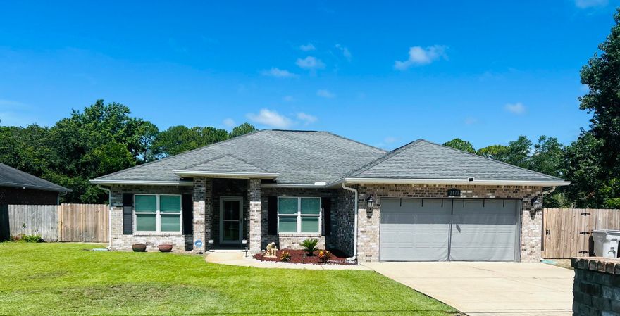 Beautiful all brick , split floor plan is ready and waiting for you. With 9-10 foot ceilings, spanish lace textured ceilings, crown molding, ceramic tile in living room and hard wood floors in the bedrooms. Plenty of cabinets in the kitchen with a large pantry that has double doors to hold it all. Large storage shed in the back yard that is fully fenced and a screened in porch in the back yard. Then to top it off a hot tub to relax in at the end of the day. Small pets allowed with owner approval. Call today for your personal tour - then you will say - where is the paperwork - I'm ready to make this my home.
