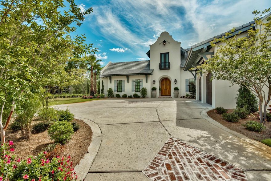 LIKE NEW CUSTOM HOME BUILT BY HUFF HOMES ON THE LAKE AND GOLF COURSE AT THE EXCLUSIVE COMMUNITY OF BURNT PINE AT SANDESTIN.THE STUNNING WHITE MASONRY HOME INSPIRED BY THE ARCHITECTURE OF ALYS BEACH. HOME HAS 3 BEDROOMS 3.5 BATHS OFFICE OVERSIZED PORCH AND 3 CAR GARAGE. SPACIOUS OPEN FLOOR PLAN TO THE LIVING, DINING, AND KITCHEN AREA FLOODED WITH LIGHT WITH WALLS OF WINDOWS. GOURMET KITCHEN HAS GREY CABINETS TAJ MAHAL QUARTZITE COUNTERTOPS, SUB ZERO REFRIGERATOR, 48'' WOLF DOUBLE OVEN STOVE, BOSCH DISHWASHER, ICE MAKER, REFRIGERATOR DRAWERS, AND LARGE WALK IN PANTRY. OTHER CUSTOM FEATURES ARE WIRED BRUSHED HARDWOOD FLOORS IN THE ENTIRE HOUSE, BEAMED CEILINGS, BRICK ARCHED WALLS. FIRST FLOOR MASTER BEDROOM HAS AN OVERSIZED WALK IN CLOSET, SPLIT VANITIES, SEPERATE SHOWER AND CUSTOM BATHTUB.