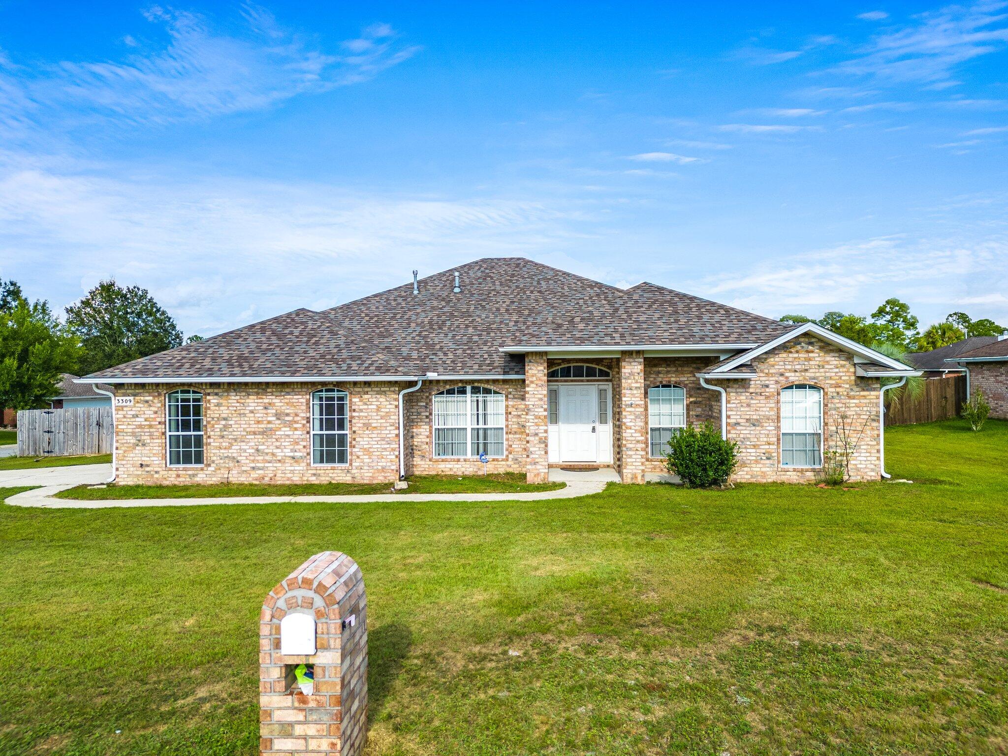 Welcome to this beautiful 4-bedroom, 2 full bath, and 2 half bath home with a spacious and open layout. As you step inside, you'll notice the impressive foyer with elegant archways and built-in bookshelves.The kitchen is a chef's dream with a smooth top cooktop, separate oven, built-in microwave, and a generous island. Plenty of cabinet and countertop space, along with a large pantry and laundry/utility room, make daily living a breeze. Enjoy meals in the cozy breakfast nook or the formal dining room.The inviting great room features a fireplace with a remote control and stylish interior plantation shutters. Glass pocket doors lead to a comfortable air-conditioned Florida room, perfect for relaxation. The master bedroom is generously sized and includes a master bath with solid surface countertops, double sinks, a garden tub, and a separate shower. Bedrooms 2 and 3 share a convenient jack and jill bath.
Recessed lighting adds a modern touch, and the brand new roof (installed in September 2023) provides peace of mind.
Situated on a corner lot, this brick home boasts a side entry 2-car garage, fruit trees, a sprinkler system, a privacy fence, and a storage shed. This is your chance to own a comfortable, stylish home with all the right amenities.
Home built in 2006 and has original appliances, hot water heater and AC Unit, all working well. New Roof 2023. Minor updates needed such as carpet and paint. Amazing home to make your own!