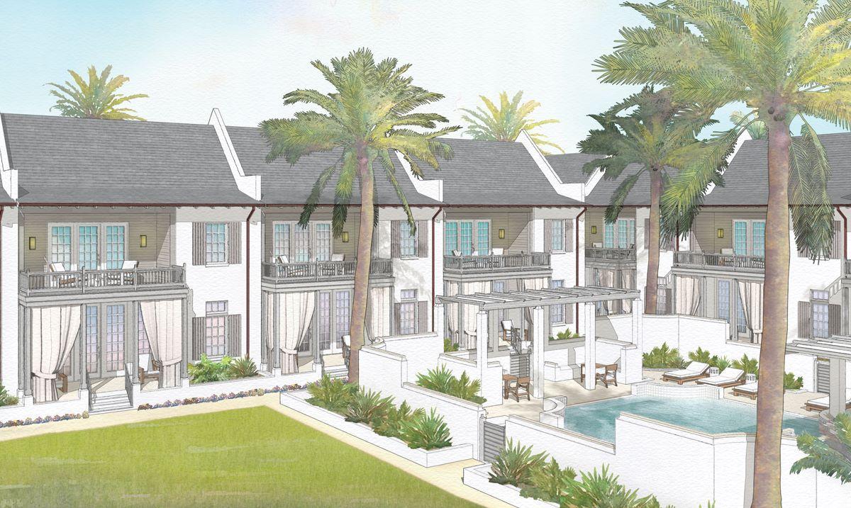 Entered for comp purposes only. A community within a community in the exclusive Kaiya Beach Resort, The Mews cottages offer residents convenience coupled with privacy. With nearly 2,500 square feet of interior space plus an additional almost 900 square feet of covered outdoor space and a two-car garage, each 3BR/3.5BA residence has been thoughtfully designed to provide a luxurious retreat for the select few who will call The Mews home. Upscale features include custom-designed painted wood kitchen cabinetry with Caesarstone counters and backsplash, a Subzero and Wolf appliance suite, Waterworks kitchen and bath plumbing fixtures and both concrete paver and stained white oak plank flooring.