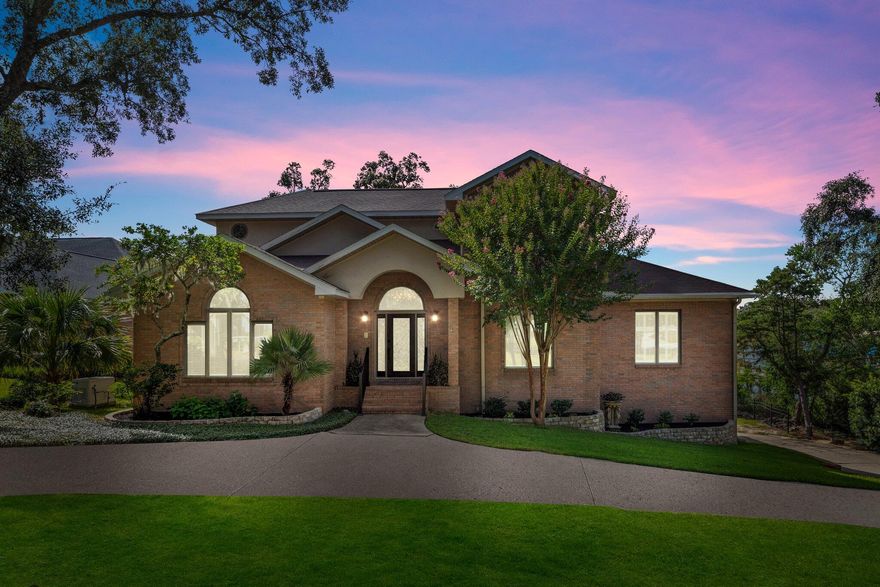 There's No Place Like Home and this WATERFRONT RETREAT offers the finest of Lake/Bayou living on Florida's Emerald Coast and boasts a variety of impressive features and amenities. **LOCATION AND SETTING: The residence is situated in the gated community of Shalimar Pointe, offering a serene and picturesque environment. It provides tranquil living on the shores of the deep-water Lake/Bayou with breathtaking water views, sunsets, and direct access to Choctawhatchee Bay. **CRAFTSMANSHIP AND DESIGN: The home spans three stories and is characterized by timeless craftsmanship. The entrance features a grand staircase and soaring ceilings, creating a welcoming atmosphere. **LIVING SPACES: The main floor offers an open-concept layout. The spacious formal dining room is connected to a renovated