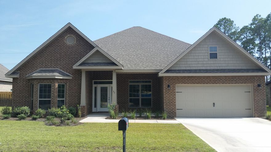 Please view our Virtual Tour! Brand NEW Brianne plan with over 3000 sq. feet single story home featuring 5 bedrooms, 3 bathrooms and a SPACIOUS GARAGE! Home includes Hand painted bisque cabinets, Granite vanity and kitchen counter tops, Brand New Stainless steel GE dishwasher, Built-in microwave, oven and Drop-in flat stove top. Beautiful hardwood floors throughout most of the main living area including foyer, kitchen, and breakfast area. Large upgraded 18 inch tile shower in Master bathroom also featuring large Garden tub for relaxing. Home is Beautifully designed as an open, spacious plan with island in kitchen great for entertaining guests. You MUST see this home!!