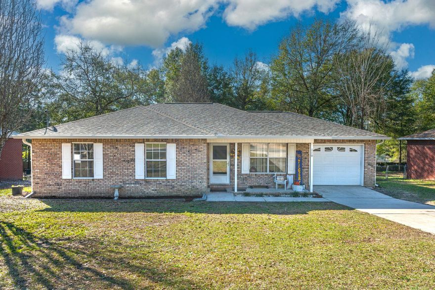 Fall in love with this adorable home! Fully brick exterior, on a quiet cul-de-sac street, this home features 3 good sized bedrooms, 2 full baths and a huge backyard!  Fully privacy fenced with shade trees it is perfect for the pets. New wood look LVP floors, stainless appliances, a screened porch and ceiling fans throughout are just some of the features this home offers. NEW ROOF 2022, HVAC 2021