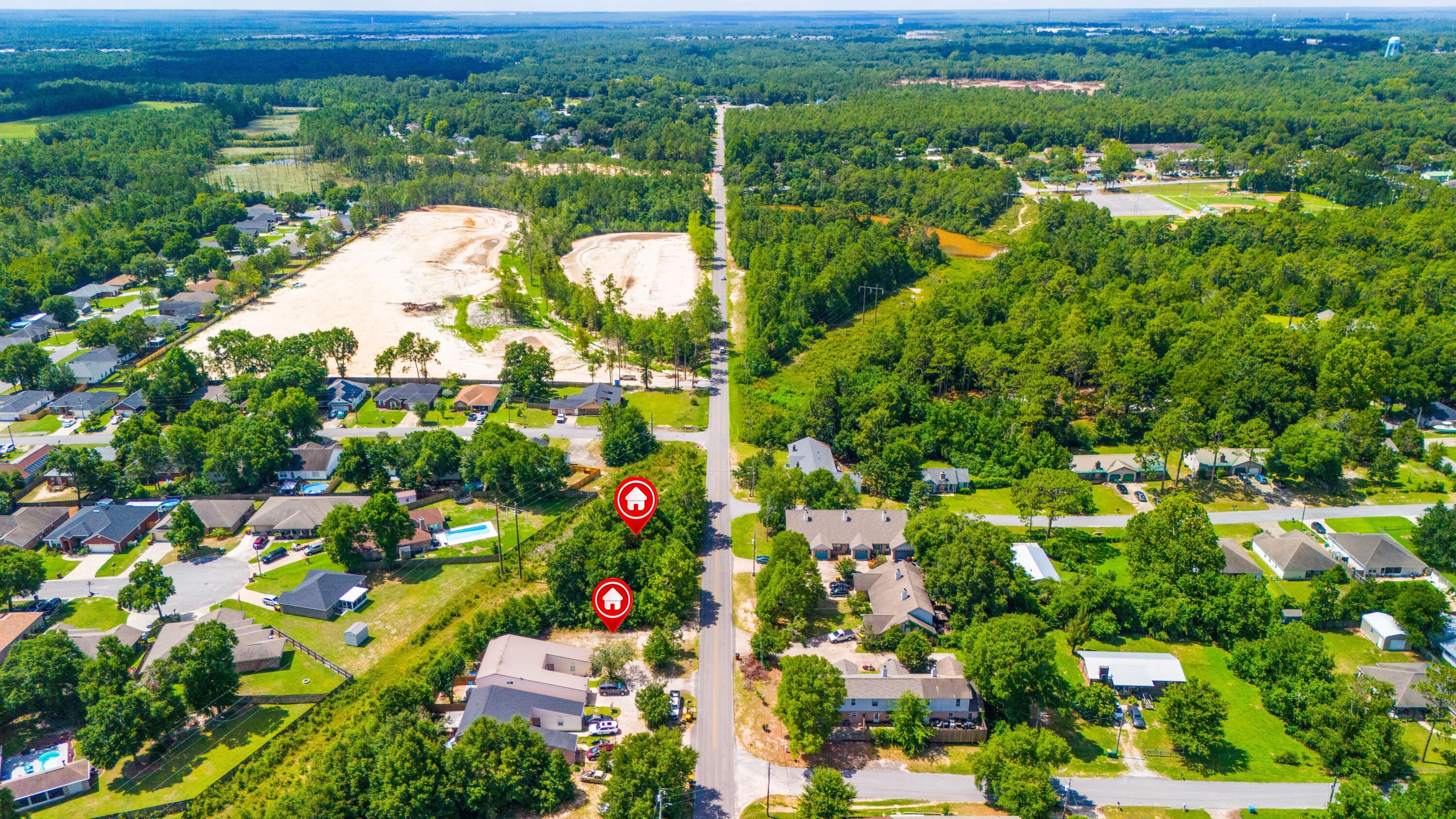 Nearly a half acre of land available for sale in the heart of Crestview. Zoned residential located next to and across the street from townhome communities. There are two parcels combined in the same listing.