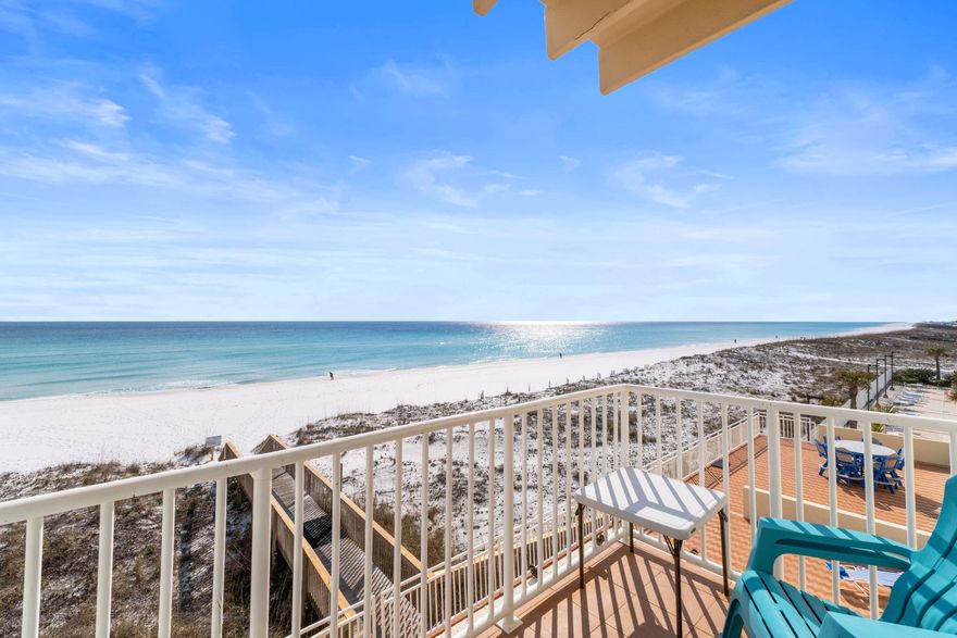 70K in rentals booked this year! 64k last year! HOA dues paid through this year! Motivated Seller on this rare money maker, actual income producer. Welcome to your perfect beachside getaway! This pristine, like new, 1-bedroom, 1.5-bath furnished condo offers stunning, direct views of the sparkling Gulf of Mexico right from your balcony door (comfortably sleeps 7) The spacious bedroom features a comfy king-size bed (but there's room for two queens if you want extra space!). The cozy living room has 2 queen sleeper sofas, and even a fun little chair that turns into a bed--perfect for guests or extra relaxation after a day in the sun. Check out this completely renovated condo with ALL NEW appliances, AC system, furniture, TV's, recessed lighting, counter tops, kitchenware,   PLUS the bathroom is completely renovated. $54,000 in rentals for 2025 are already booked! Cha Ching!2024 rental history:64,385.00
Sans Souci building is the ultimate coastal retreat, well-kept with all the amenities you need for the perfect vacation or a seasonal home. Dive into the amazing community pool, enjoy top-notch laundry facilities, and enjoy everything this little slice of paradise has to offer. Whether you're making it your home or booking it for a weekly stay, this condo is your beach dream come true! Leave the car in the garage during your entire stay with direct access to the free Pensacola Beach trolley, plus you are just steps away from the famous Peg Leg Pete restaurant and a convenience store.