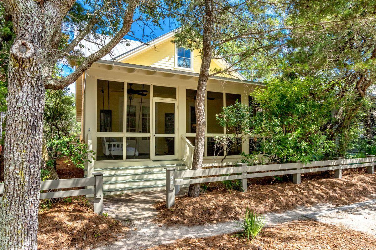 Situated in Phase I of WaterColor, this bright beach cottage offers close proximity to gulf waters and neighborhood amenities. With this home's 2,274 sq-ft of living space is a large screened-in porch for outdoor dining and entertaining and additional room on the property to add a pool or carriage house. This is a perfect option for a primary residence, second home, or investment property, with room for large gatherings, Two Master Suites located downstairs, and a bunk room and additional guest bedroom upstairs with two private bathrooms. Notable features include an open floor plan, beautiful hardwood flooring, a fresh coat of paint, and a spacious kitchen with a gas range and Sub-zero refrigerator drawers. Enjoy a short walk or bike ride to famous 30A beaches and some of Seaside's most