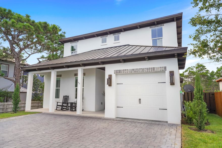 ***Perfect Location***This property (located in a rental community) is within walking distance to the beach, but also tucked away just off 393 for those searching for a more quiet setting. This particular floor-plan is very open and has great flow. The living room features Cedar beams and shiplap to compliment the gorgeous kitchen and dining area.This home also features 2 master bedrooms, one on each floor, two guest bedrooms and a loft space upstairs to finish out a well thought out design. The outdoor area adds a nice touch w/ a covered patio and built-in gas grill. Santa Rosa Retreat is located just north of Gulf Place and the Ed Walline Beach access on 30A, with multiple restaurants (Shunk Gulley, Local Catch, etc.)