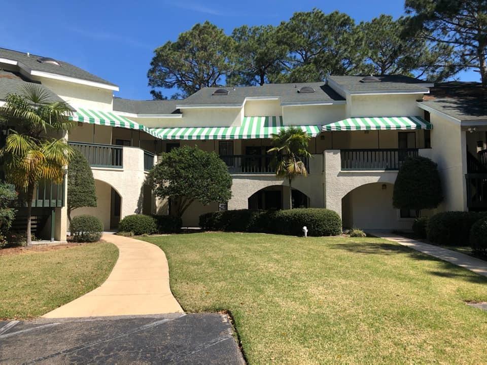 Wonderful opportunity to own an affordable condo on Bluewater Lake in Bluewater Bay for under $140k! Open your backdoor and enjoy your morning brew looking out over the peaceful setting this 1st floor unit offers! The owner is leaving his Nest thermostat, as well as the Nest door lock! This one bedroom condo is perfect for a young couple, or single individual, or if you truly want to down-size! The kitchen has a breakfast bar & is open to the spacious living / dining room! The appliances are newer, the bathroom vanity has been upgraded to a solid surface topped one, and the carpet looks brand new! Live the coastal life, as you are less than 10 miles from the white sugary beaches of the Emerald Coast in Destin! The condo fee takes care of the structure and roof, water... (pls click)