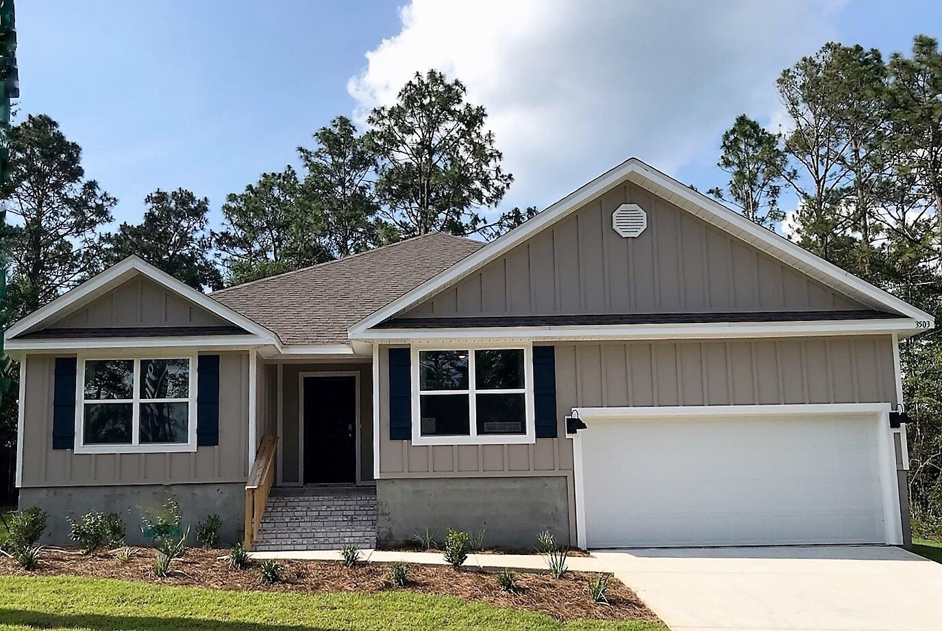 TIMBERLAND RIDGE community is one our newest N. Crestview fast growing locations. The very popular Sawyer model is a gorgeous, spacious 5 bedroom, 3 bath, fabulous open design, covered patio & 2 car garage. Wood look flooring throughout with Frieze carpet in the bedrooms. The open kitchen features a large island bar for extra seating, smooth top range, built in microwave, stainless steel appliances, & lg. corner pantry. Nice breakfast nook & separate dining area. Bedroom #1 is spacious & the beautiful adjoining bath offers a double vanity with a lg shower & walk in closet. Stylish, desirable & durable Hardi board craftsman design home with the Smart Home Connect system that includes your video/camera doorbell & keyless entry makes this one of our best sellers.