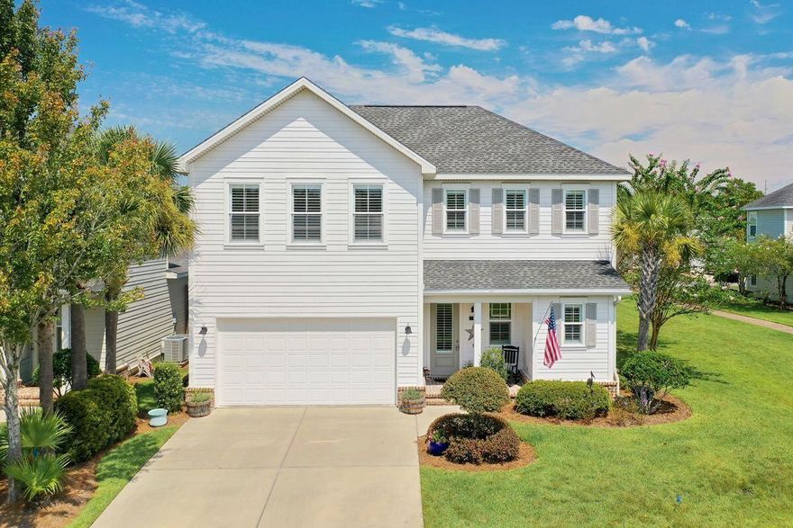Welcome to 104 Hatton, where comfort and convenience meet coastal charm. Perfectly positioned on a desirable end lot beside a peaceful green space, this home offers added privacy and openness without the upkeep of a large yard. Just steps from the community pool, it's ideal for those who want to enjoy a relaxed, low-maintenance lifestyle. Inside, you'll find stylish custom finishes throughout - from shiplap accents and quartz countertops to quality appliances and an open-concept layout that makes entertaining a breeze. The main level features a spacious great room, a well-appointed kitchen with pantry, a guest suite, powder room, and a large laundry area. The oversized two-car garage provides extra storage for bikes, beach gear, and more. Upstairs, the primary suite serves as a private retreat with a spa-inspired bath and generous walk-in closet, joined by two guest bedrooms connected by a Jack-and-Jill bath. Outside, the cozy patio is perfect for grilling, morning coffee, or dining al fresco  without the burden of heavy yard maintenance.

At Church Street Village, enjoy resort-style amenities including a community pool, fitness center, and playground, all with lawn care and exterior maintenance included. Just minutes from the sugar-white sands of the Gulf and Choctawhatchee Bay, 104 Hatton delivers the easy, lock-and-leave lifestyle you've been looking for.