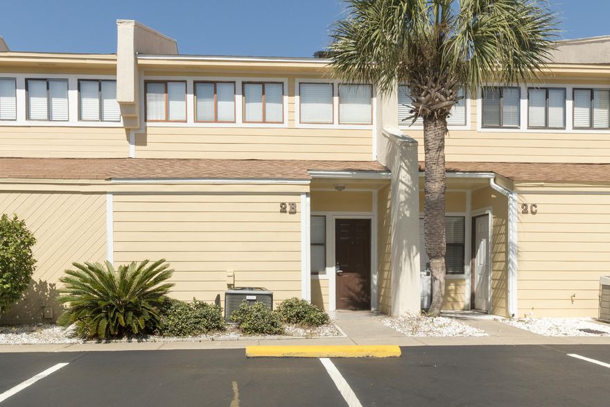 Don't miss this amazing opportunity! Rarely do Sea Cove Townhomes become available and this one is ready for you to update as you please. This 2BA/3BA Townhome is a blank slate. The downstairs features tile floors in a large open living space with a kitchen, dining area, living room, & full bath. The living space has access to a covered patio overlooking the community area & pool. Upstairs there are two large bedrooms with private baths & a bunk room with skylight. The master suite has vaulted ceilings, private bathroom with large tub & separate shower, & a private covered balcony. Other features include owners closet, outside storage, & amazing amenities. This condo is being sold fully furnished and ready for you. Sea Cove amenities include New Community Pool, Playground, & BBQ Area.