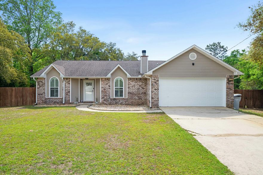 *Eligible for VA assumption* Welcome to this beautifully maintained 3-bedroom, 2-bathroom home that perfectly blends comfort, style, and sustainability! Located on a peaceful cul-de-sac in Navarre, this charming residence offers a spacious, light-filled layout ideal for relaxing evenings or lively entertaining. Enjoy significant energy savings and long-term peace of mind thanks to the fully paid-off solar panels--a major upgrade that adds value and efficiency. Even more, the brand-new drain field and recently pumped septic system ensure the home is move-in ready and worry-free for years to come. Outside is a generous backyard oasis, perfect for weekend BBQs, outdoor fun, or simply unwinding under the Florida sky. This home is tucked away in an established neighborhood just minutes from Navarre Beach, shopping, schools, and military bases. Roof 2017, Water Heater 2022, HVAC 2014.