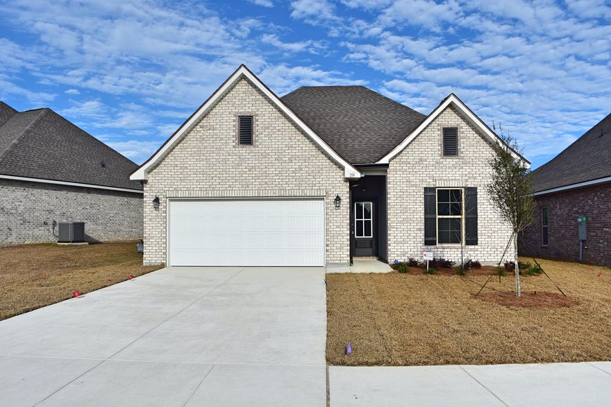 Available March 1, The Bluffs at Lafayette community with this brand new 4 bedroom, 3 full bathroom open design. Upgrades added to include plantation shutters, water softner, fence backyard, and epoxy garage floor.Special Features: double vanity, garden tub, separate shower, and walk-in closet in master suite, double vanity in 2nd bath, en suite bath in bed 4, kitchen island, walk-in pantry, covered rear porch, recessed lighting, crown molding, ceiling fans in living and master, framed mirrors, smoke and carbon monoxide detectors, landscaping, flood lights, and more!Energy Efficient Features: tankless gas water heater, kitchen appliance package with stainless steel gas range, dishwasher, refrigerator, built-in microwave. Lawn Maintenance included. The Bluffs will have a community pool