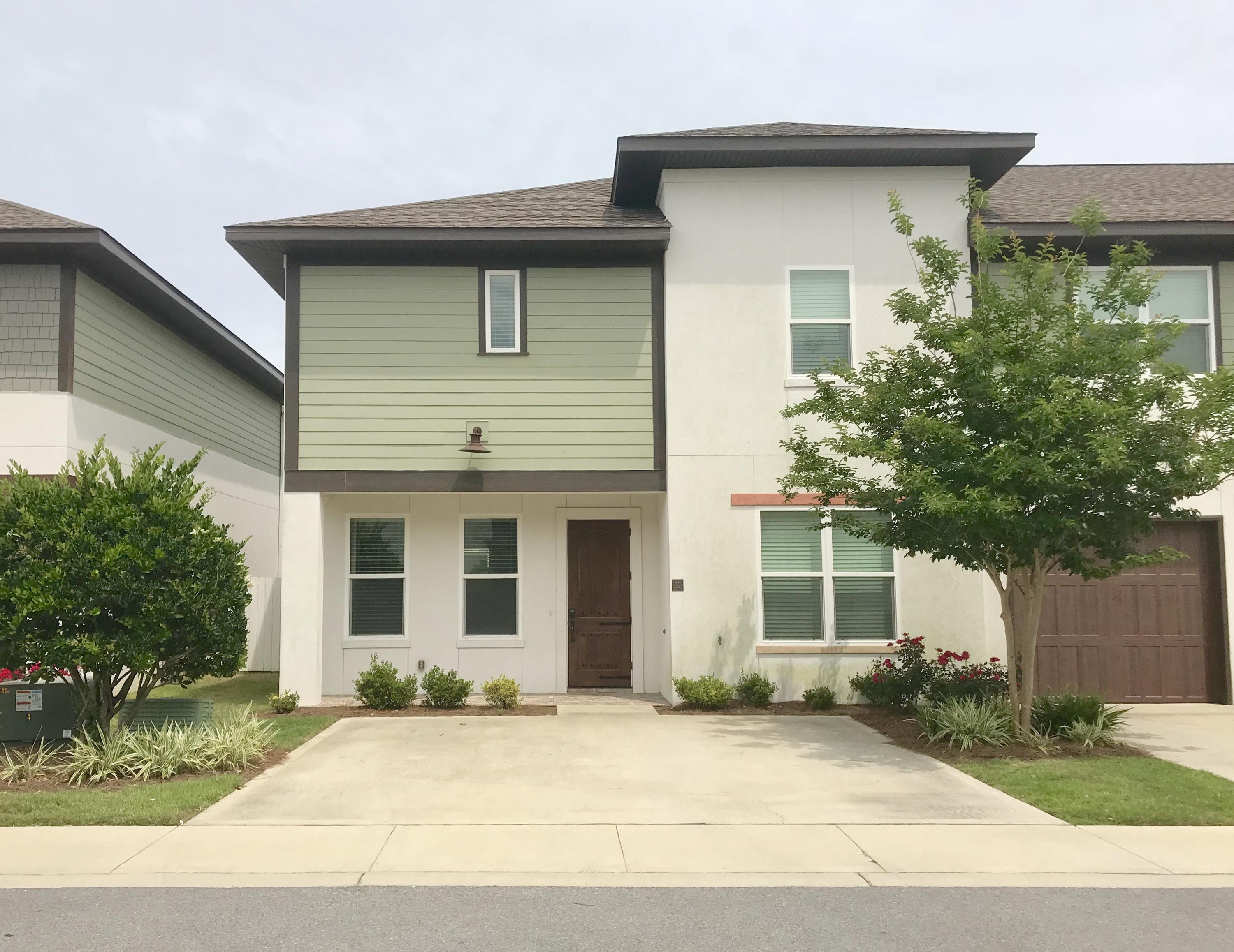 Enjoy escaping to the newer Destin Community of Destin Oaks! This 3 bedroom 2 bathroom townhomes offers upgrades throughout. The kitchen includes stainless steel appliances, granite counter tops, and a bonus formal dining room. In addition to downstairs is a spacious living room, half bath, and an office. Upstairs you will find the master bedroom that has a large garden tub, double vanity, separate shower, and a massive walk in closet. Also upstairs are the 2 generous guest bedrooms that share a jack and jill bathroom with a shower/tub combo. Walking out back you have a fenced in patio to relax and have privacy. With this wonderful center location you are only minutes away from restaurants, shopping, dog park and of course the beaches. This town home is pet friendly with a $400