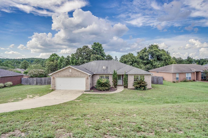 Great home located south of I10 in Crestview. over 1850 sq ft with 3 beds and 2 baths and a dedicated office space as well. The home has an open concept floorplan with beautiful hardwood floor and an expansive kitchen. There is a very large master bedroom with ensuite and the other two bedrooms are located opposite the master bedroom. The seller will be installing a new roof on the home prior to closing. This is a whole lot of space for a small price. Welcome to your new home.