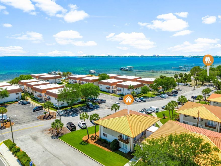 Cozy Two Bedroom Condo located in the highly desired Landmark Condominium community in St Andrews. This remodeled condo features an open floorplan with LVP throughout, a kitchen with newer cabinets & appliances. The private balcony faces the interior of the community with peaks of the bay. Both Historic St Andrews and the newly revived Downtown Panama City are just a short walk or bike ride away. This condo would be perfect for a primary residence, 2nd home or investment property. Contact an agent today for a private showing. All measurements are approximate.