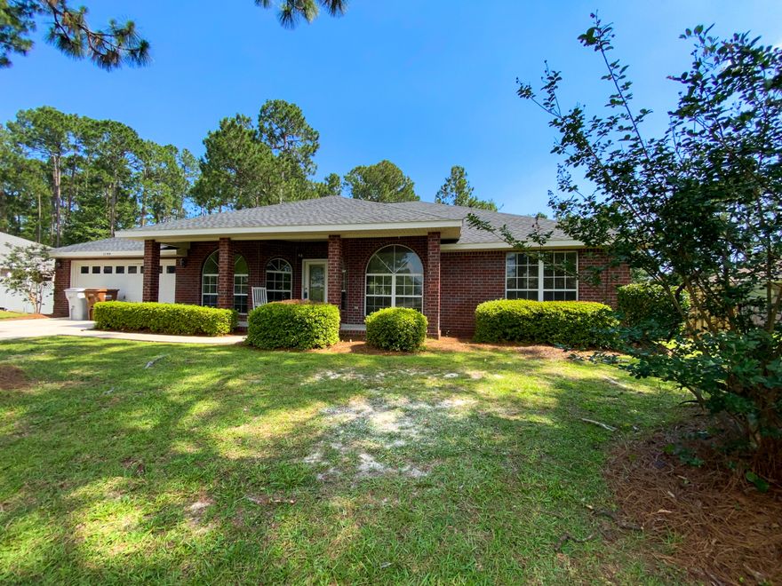 Beautiful all-brick home located in Holley by the Sea. NEW ROOF (2022), NEW PAINT THROUGH-OUT (2022), UPDATED A/C (2018), STEAMED FLOORS AND CARPETS(2022), STEAMED AND CLEANED DUCT WORK(2022), UPDATED FANS IN BEDROOMS (2022). This 4 bedroom , 3 bath home includes a large great room with vaulted ceilings, an open spaced kitchen and granite countertops. The grand master bedroom features a his and her closet. A full brick exterior and a irrigation system compliment this home making the maintenance less stressful.