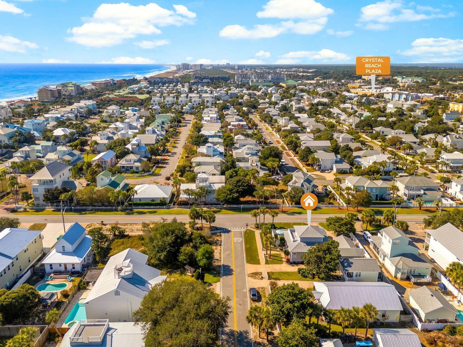 Rental Projection $130-$150K - Private Pool - 1st & 2nd Floor Master Bedrooms - Detached Garage w/HVAC - Potential for Future Mother in Law Apt or 5th Bedroom - Two Driveways - No HOA - 1 Block to Beach - Excellent Rental Potential. Don't miss this incredible opportunity - Just ONE block to public beach access in the heart of Destin's quaint Crystal Beach community, this well maintained fully furnished turnkey 4BR/3BA beach cottage sits on a large corner lot with gorgeous mature landscaping including fruit trees, a private heated pool/hot tub with new heater - pool replastered this year, newly built Tiki Bar with BBQ Grill & mini fridge, wrap-around porches, vinyl fencing, a detached garage & the possible option of building a mother in law apt above the garage. New tankless hot water heater & one of the 2 AC units is new this year! Whether you are looking to live the ''Beach Life'' or looking for an investment property with excellent rental potential, you don't want to miss this one Flood Zone X so no flood insurance is required. No HOA Dues. Set up your showing today! Crystal Beach is less than a mile to the Destin Commons & minutes to fabulous restaurants, the Scenic 98 bike path & all that Destin has to offer. Centrally located so quick drive to both Sandestin area attractions and the Harbor District. Full time City of Destin residents are eligible for free City parking passes, Joe's Bayou Boat Launch annual sticker & reduced Henderson Beach State Park annual pass. Buyer to verify all pertinent information and conduct their due diligence.