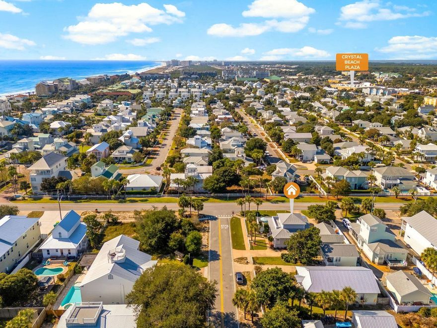 Rental Projection $130-$150K - Private Pool - 1st & 2nd Floor Master Bedrooms - Detached Garage w/HVAC - Potential for Future Mother in Law Apt or 5th Bedroom - Two Driveways - No HOA - 1 Block to Beach - Excellent Rental Potential.  Don't miss this incredible opportunity - Just ONE block to public beach access in the heart of Destin's quaint Crystal Beach community, this well maintained fully furnished turnkey 4BR/3BA beach cottage sits on a large corner lot with gorgeous mature landscaping including fruit trees, a private heated pool/hot tub with new heater - pool replastered this year, newly built Tiki Bar with BBQ Grill & mini fridge, wrap-around porches, vinyl fencing, a detached garage  & the possible option of building a mother in law apt above the garage. New tankless hot water heater & one of the 2 AC units is new this year! Whether you are looking to live the ''Beach Life'' or looking for an investment property with excellent rental potential, you don't want to miss this one Flood Zone X so no flood insurance is required. No HOA Dues. Set up your showing today! Crystal Beach is less than a mile to the Destin Commons & minutes to fabulous restaurants, the Scenic 98 bike path & all that Destin has to offer. Centrally located so quick drive to both Sandestin area attractions and the Harbor District. Full time City of Destin residents are eligible for free City parking passes, Joe's Bayou Boat Launch annual sticker & reduced Henderson Beach State Park annual pass. Buyer to verify all pertinent information and conduct their due diligence.