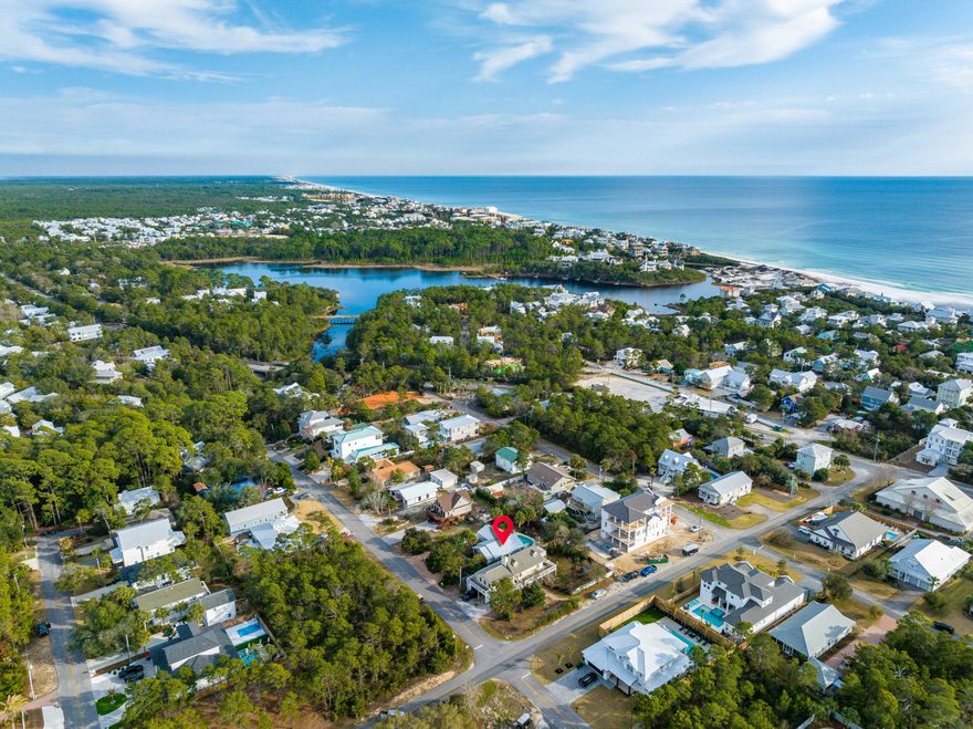 Welcome to this meticulously maintained Florida cottage with over 1,100 square feet of thoughtfully designed living space all on one level, a move in ready retreat with everything you need to enjoy the 30A lifestyle. It has it all: beautiful landscaping with palm trees, a large private pool, screened in porch and just a few blocks from the beach. An oversized lot features plenty of parking, no HOA and 50amp hookup for Class A RV's. Attached carport that can be easily turned into Third Bedroom or two car garage. Recent updates include 2018 metal roof, 2020 water heater and 2020 Generac generator that will power the entire house. Impressive rental projections make this a compelling turn-key investment opportunity, perfect second home or a primary residence.