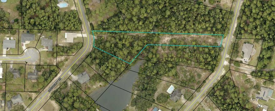 1.52 acres in North Lake subdivision,  nestled on the edge of the beautiful Lake. SEPTIC is required. Public water and tap in fees are due. Zoned Crestview, per permitting, zoned R1 SFR/ low density. Manufactured homes are allowed. 4 dwellings per acre. There is a residential design standard for any dwelling which is 20ft x 20ft, so NO single wide manufactured homes.  Lot cannot be split due to being a platted subdivision after 1974. This lot has 2 frontages; therefore, setbacks are F/R 30ft and S 10ft