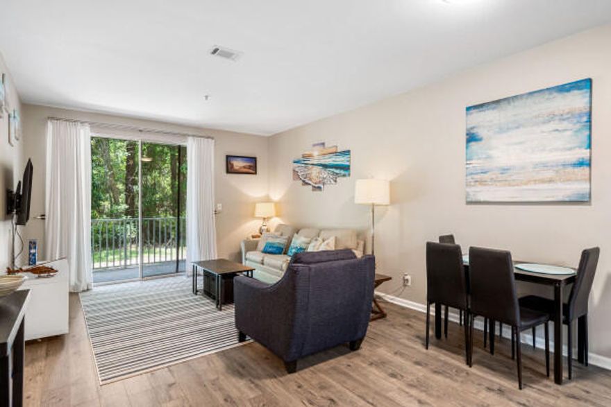 Don't miss out on this beautiful fully furnished condo! It has 2 bedrooms, 2 bathrooms, and is located in a highly desirable area on the first floor. Currently used as a Short Term Rental, it's ready for you to move in or rent. The location is great, with shopping and dining nearby. Plus, the community has a pool and fitness center.