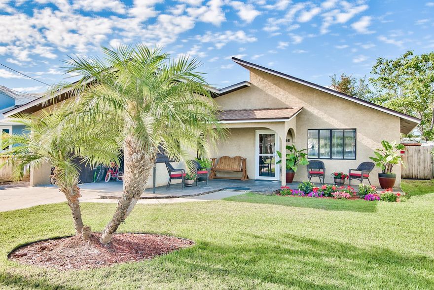 Welcome Home To 506 Palm Avenue... Perfectly Nestled In Sought After Community Of Open Sands. This Adorable Home Features An Open Floor Plan That Is Perfect For Those That LOVE Entertaining! Recently Updated With Fresh Paint, Vinyl Plank Flooring, Brick Backsplash, Vaulted Ceiling With Wood Beams, Updated Master Bathroom, Backyard Oasis With Covered Deck, Pool & Low Maintenance Landscaping. This Home Has Been Exceptionally Cared For & It Shows! Open Sands Is A Golf Cart Friendly Community & Is Only 2 Block From The Beach & Just Over A Mile To Pier Park. Call Today & Arrange Your Private Showing Of This Stunner Before It's Gone!