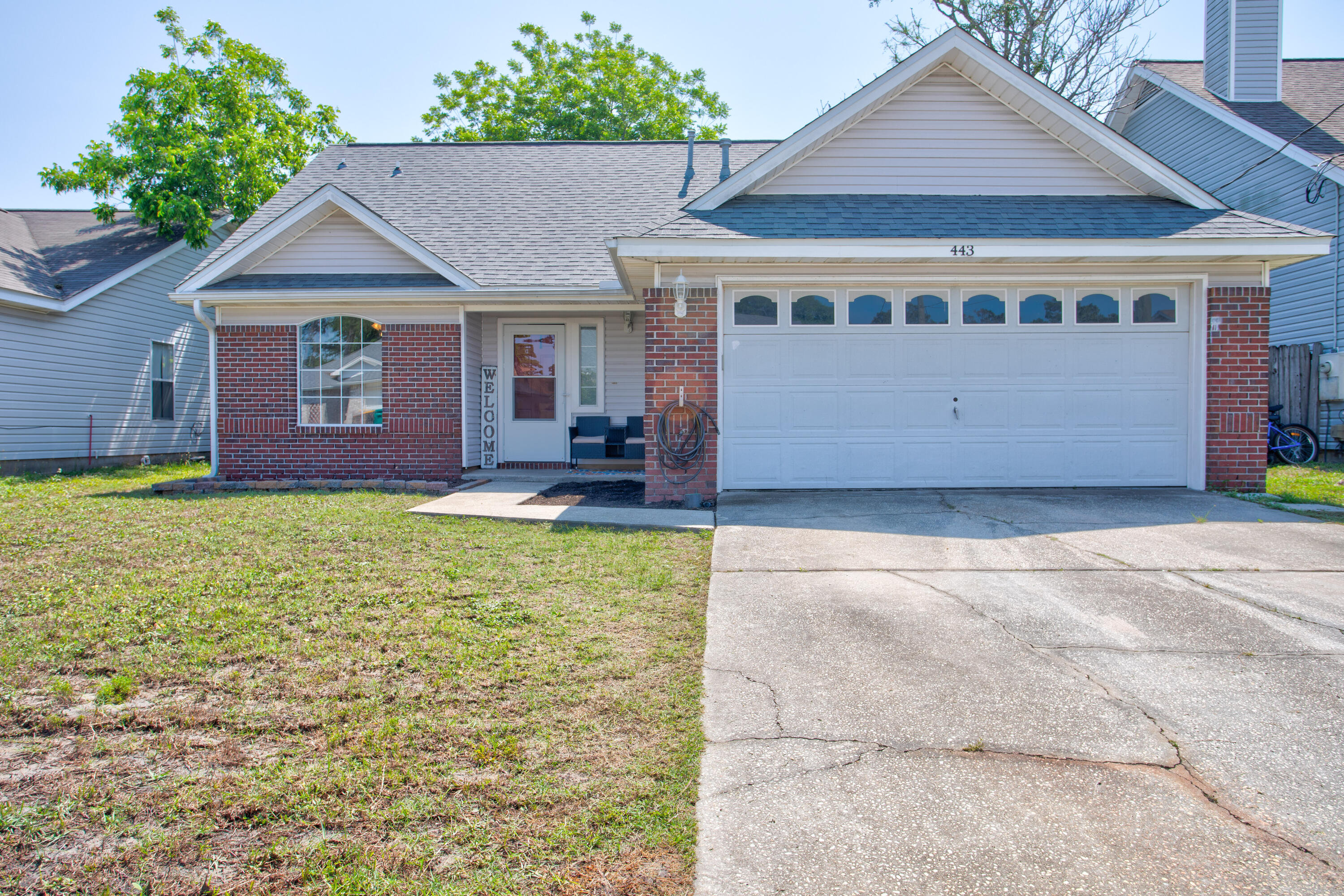 **$10,000 TOWARDS CLOSING COSTS/RATE BUY DOWN** ASSUMABLE VA LOAN AT 3.625%. Welcome home! This 3BR/2.5BA home just West of Hurlburt Field is waiting for its new owners. Complete with granite countertops, NEW carpets and stainless steal appliances, the open concept of this home is truly perfect. The home features a first-floor master bedroom and a living room with vaulted ceilings and a fireplace. It also includes a bonus room perfect for a home office, children's playroom or game room. The second floor features two nicely sized bedrooms and a full bathroom. Step outside to your fenced in backyard perfect for gatherings, pets and kids alike. Enjoy the local beaches and restaurants nearby. This home is a must see!