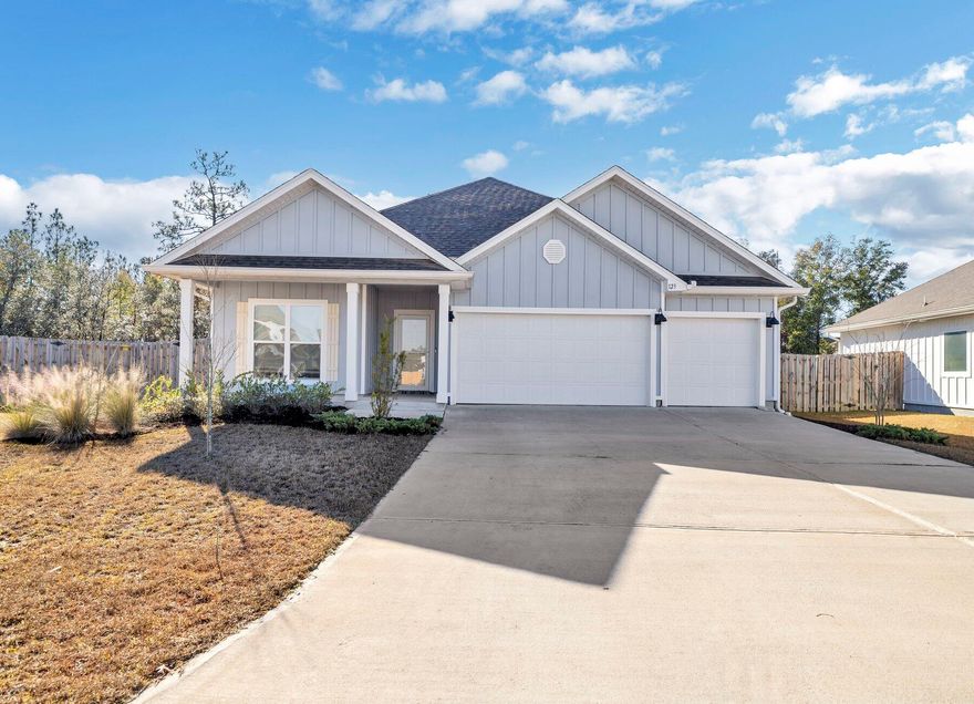 AVAILABLE NOW.... 4bd/3bth new construction in Shoal River Landing. Trey Ceilings w/crown molding, beautiful granite in the kitchen & baths. Stainless steel appliances, quiet dishwasher, island bar & corner pantry. Spacious bedroom 1 with a 5'x12' 4' walk in closet, double vanity, garden tub & large separate shower. The newest in wood look flooring throughout & Frieze carpet in the bedrooms. The Smart Home Connect System includes a video/camera doorbell, keyless entry & more. Stunning craftsman style home complete with the popular & durable Hardi board exterior. Shoal River in S. Crestview offers, underground utilities, sidewalks, community POOL & pavilion in a great location. AS IS Washer/Dryer included. 

NO smoking. Pets allowed upon approval with a non-refundable pet fee and a pet screening.com report. 600 minimum FICO credit score required in addition to meeting rental criteria.

We also offer a security deposit waiver option for tenants such that they do not have to pay a security deposit upfront. Terms and conditions apply. Review addenda for details.

This property is a part of a Homeowners Association and tenants will be required to adhere to certain rules and restrictions. If you have any questions, you may request to view the HOA Covenants prior to application.