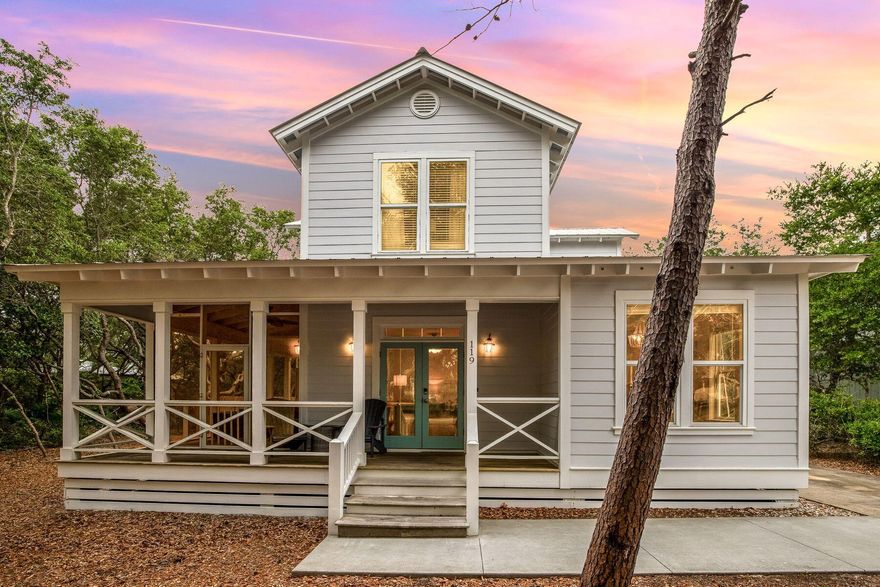 Positioned on a quarter-acre lot in the tranquil Whites Gulfview Estates, this meticulously renovated home represents the pinnacle of coastal living. The property boasts a prime location on the east end of 30A in Seacrest, with a Gated and Deeded Beach Access. Enjoy a bike ride or drive to the vibrant dining and shopping areas from Seagrove to Alys Beach, enhancing its appeal as a personal sanctuary or a lucrative investment property. The home features a welcoming main-level primary suite, complete with double vanities, a garden tub and a newly tiled shower. The kitchen is a chef's delight, recently updated with new quartz countertops and stainless-steel appliances, making it both functional and stylish.