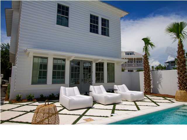 Welcome to ''The Cottages At Rosemary Beach'' by Benecki Homes of Atlanta, GA and designed by Lew Oliver, Inc. These firms have to their credit an extensive portofolio of exceptional homes, including most recently, the Coastal Living 2012 Showhouse in Rosemary Beach. Exquisite attention to both detail and quality of finish is readily apparent. There are entry walls of silky Venetian plaster, floors of select hardwoods and Peacock Pavers, Calcutta marble bathrooms, 1x8 wood walls in main living areas and custom wood cabinetry in kitchen and baths. The plumbing fixtures and faucets are top of the line Kohler and the kitchen is replete with Thermador refrigerator and range and dual Bosch dishwashers. There are three generously proportioned bedrooms with private bath and a bunk room