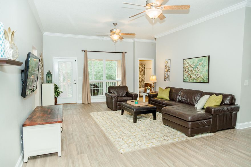 Bring your boat!This immaculate custom built ranch home can be yours! 4 bedroom/3 bathroom home includes a boat slip & lift! Featuring split bedroom plan, 10 ft ceilings throughout. This community features a private dock w/boat slips, gorgeous beach & gazebo. Upgrades include newly remodeled kitchen including: GE appliances - 2017, New kitchen cabinets, Silestone(quartz)counters, tiled back splash, under mount lighting, canned lighting - 2016, Wood look tiled flooring throughout the foyer, greatroom, kitchen, dining room, office, and more - 2016, Plantation shutters - 2015, Professional landscaping with a Pergola, NEST wifi thermostat, New garage door with new quiet garage opener w/remote, wireless & lifetime warranty, New sprinkler pump - 2016, Privacy fence and Gutters - 2014...AND MORE