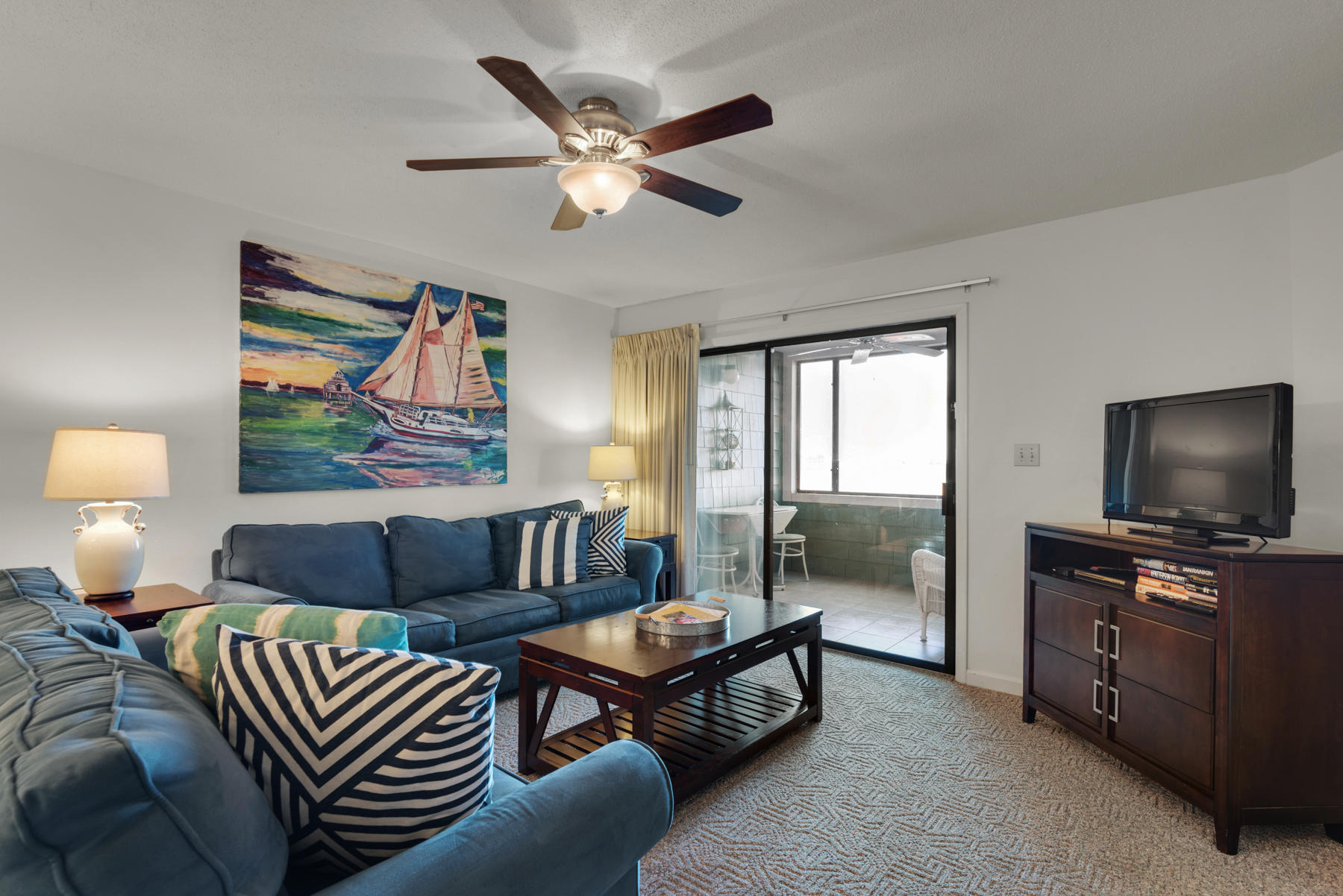 The prime location of Heron Walk offers you beautiful views of the Chocwhatchee Bay as well as Horseshoe Bend. Upon entering the unit, the first thing you will notice is the open concept design. The living and dining areas are spacious and the oversized kitchen is perfect for full time living or as a second home/vacation rental. The master bedroom, also featuring beautiful views, includes a walk-in closet, en-suite bathroom with double vanities. The guest bedroom located opposite of the master suite also includes an oversized walk-in closet and access to the second bathroom. A laundry room has been included in the kitchen, and storage rooms are available inside and out. You will want to see this property