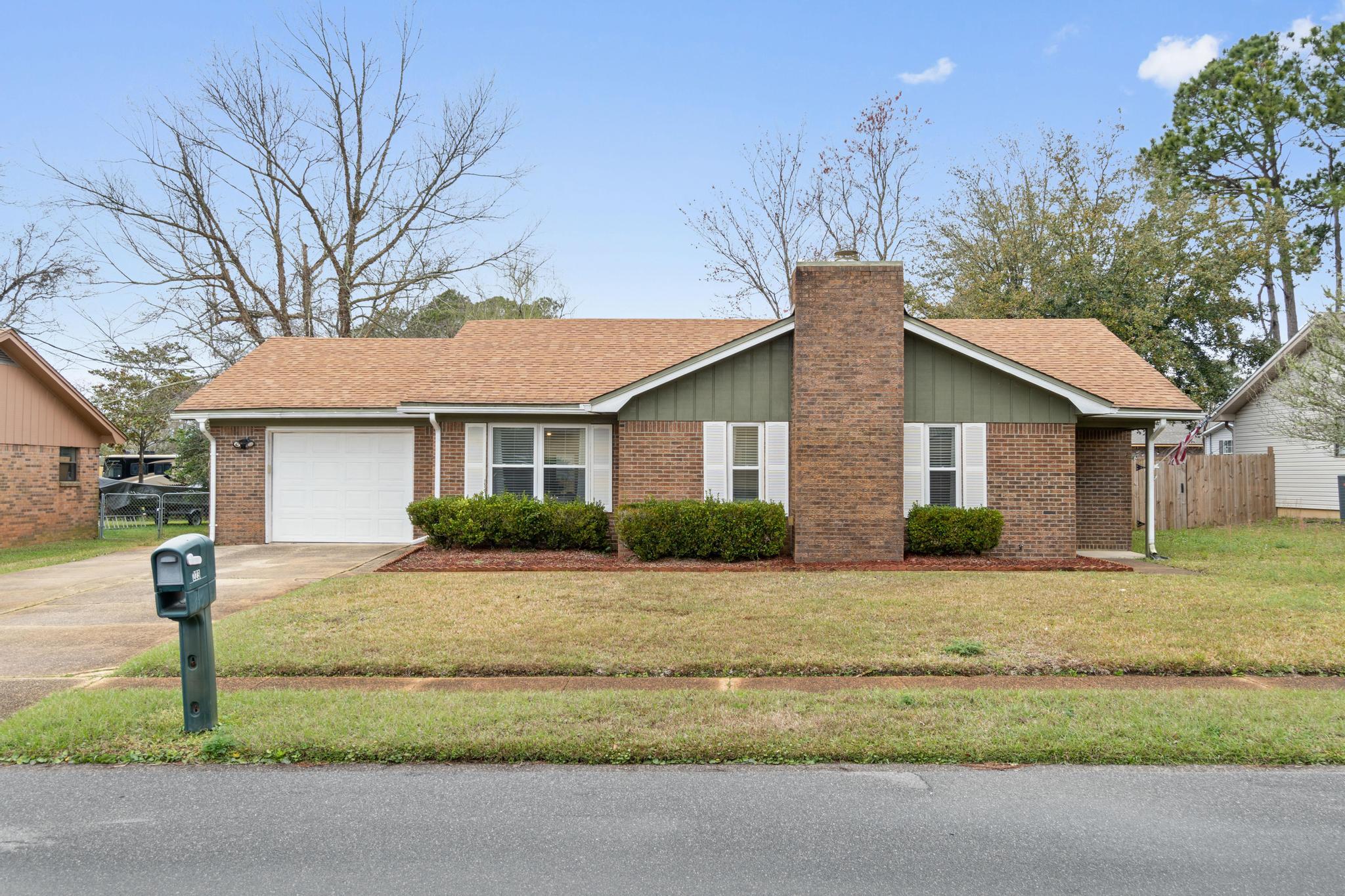 Just west of Hurlburt Field and centrally located to both Navarre Beach and Okaloosa Island, this home is in the perfect location to live on the Emerald Coast. This home is 3 bedrooms and 2 full bathrooms with a fenced in backyard. The current owners did some minor remodeling that truly made a huge difference in the spaciousness of the home.