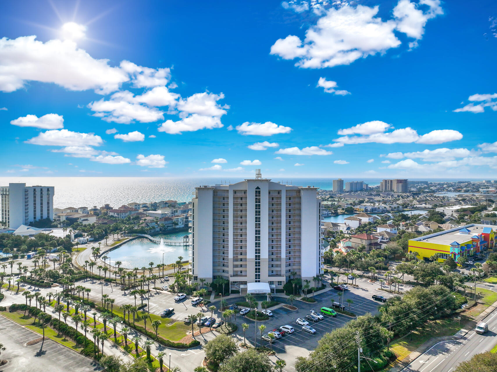 Nestled in the heart of Destin, experience coastal luxury in this modern 3-bedroom, 2-bathroom condo, where contemporary design meets beachfront bliss. With stunning Gulf and pool views, this updated gem offers spacious living areas, stylish finishes, and a seamless indoor-outdoor flow. Rental Projections at $79,555! Enjoy top-tier amenities including beachfront pools, charming on-site cafes, private beach access, and a well-equipped gym. Perfect as a chic getaway or an income-generating rental, this condo provides the ultimate beachside retreat with convenience and comfort at your fingertips.