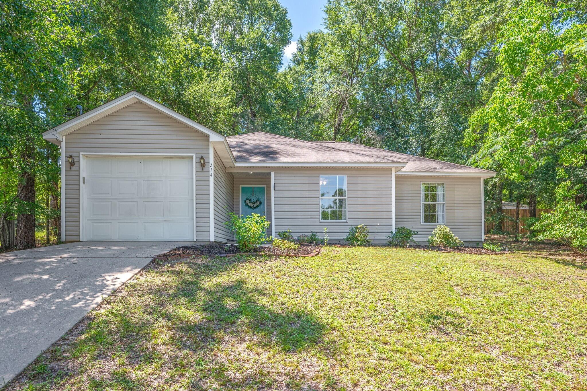 Welcome to Lakeview Drive ! This beautifully maintained , move-in-ready 3- bedroom , 2- bath home is located on the North side of Crestview, with easy access to local military bases, schools, and shopping. A brand-new dishwasher will be installed on 6/27/25. Inside, you'll find LVP flooring, vaulted ceilings, updated light fixtures in the kitchen and entryway, and new cabinet hardware throughout. The roof and HVAC were both upgraded in 2016, and the home also features a single-car garage w/ washer and dryer to convey in AS-IS condition. Whether you're a first-time home buyer or searching for a solid investment property , this home checks all the boxes. Don't miss out-schedule your tour today or bring your favorite Realtor!