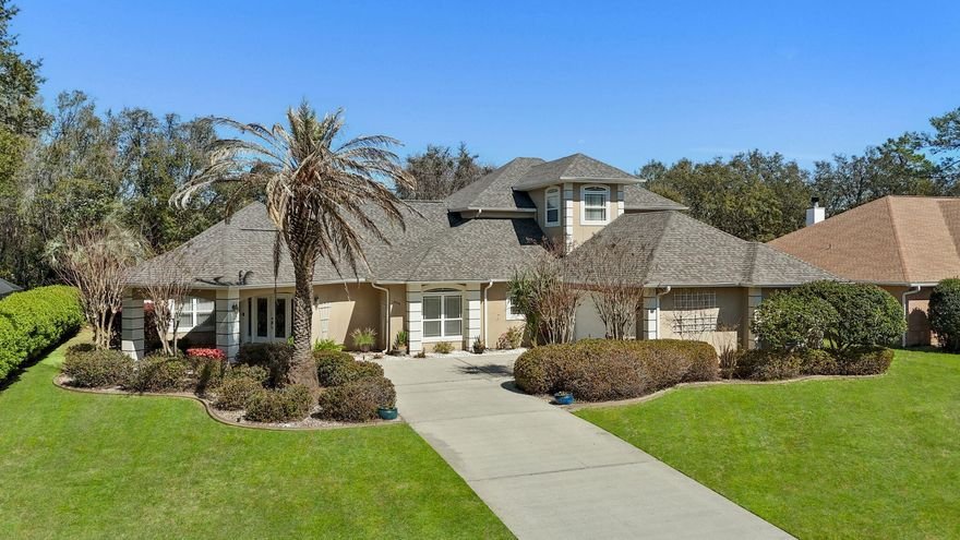 True Custom Golf Course Pool Home.This exceptional custom-built home offers over 4,000 sq. ft of thoughtfully designed living space, ideally located on the 16th fairway in the highly sought-after Hidden Creek golf course community. With 4 bedrooms, 3.5 bathrooms, a private pool, and a host of upgrades, this home is the perfect blend of custom craftsmanship, comfort, and Florida charm.A courtyard-entry garage and stately portico welcome you through elegant double glass doors into a grand foyer with tray ceiling and mood lighting. Inside, the home has been freshly painted throughout in a coastal-inspired palette and features brand-new carpet, creating a bright, refreshed, and move-in-ready atmosphere.The spacious great room flows seamlessly into the formal dining area, perfect for entertaining. Double doors open into the large family room, breakfast nook, and gourmet kitchenfeaturing staggered cabinetry, glass display units, a smooth cooktop with custom hood, double ovens, granite under-mount sink, and a wraparound breakfast bar overlooking the secondary living space.The downstairs primary suite is a true retreat, offering pool views, a generous sitting area, and a spa-like bath with double vanities, an oversized step-in tiled shower, Jacuzzi tub, private water closet, and a custom walk-in closet. An additional main floor bedroom with a full bath and a large closet is currently being used as a home office, providing flexibility for guests or work-from-home needs.Upstairs, the loft is access to the two oversized bedrooms and full bath.Both additional beds open onto a shared balcony with sweeping views of the pool and golf course, offering a peaceful and scenic escape.Step outside to the screen-enclosed pool area, ideal for hosting or unwinding, with multiple covered patio spaces and a convenient poolside bathroom. The wraparound backyard provides both privacy and natural beauty, framed by mature trees and lush greenery along the fairway.This home also includes a brand-new roof, offering added value and peace of mind.As a resident of Hidden Creek, you'll enjoy access to a variety of upscale amenities including a clubhouse with resort-style pools, a fully equipped fitness center, tennis courts, a waterfront park, and deeded access to Santa Rosa Soundperfect for boating, kayaking, or simply soaking in the natural beauty of the area.Conveniently located between Pensacola and Destin, with easy access to local highways and just minutes from the sugar-white sands of the Gulf, this one-of-a-kind home offers the ultimate in coastal golf course living.
Schedule your private showing today and experience the lifestyle that awaits you in Hidden Creek!


