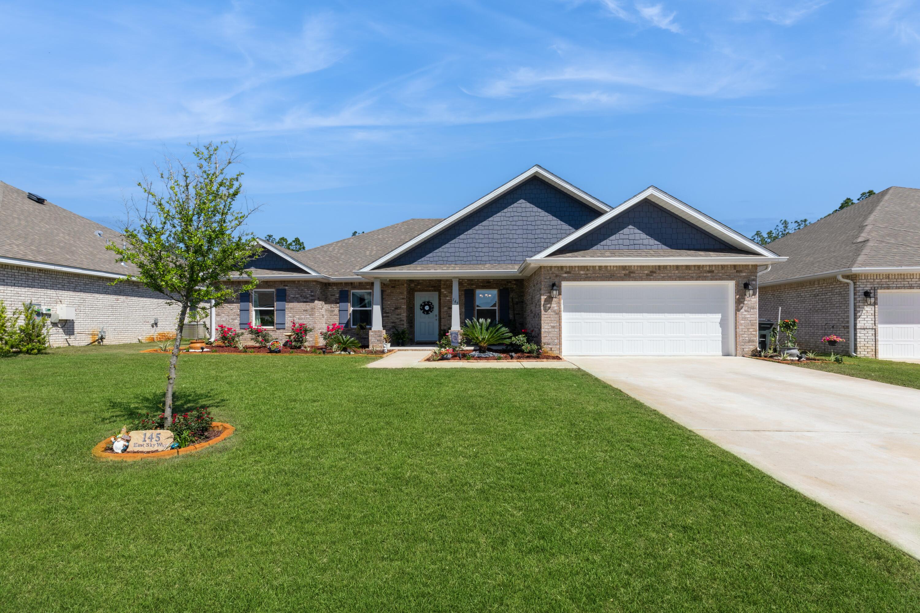 4.25% VA Assumable Loan to qualified VA eligible buyers using their own entitlements. Welcome to this spacious 4 bedroom, 3 full bath newly built home in the recently completed Parkview neighborhood of Hammock Bay! Upon entering the home from the expansive covered front porch, one of the first notable features is the beautiful wide plank luxury vinyl flooring spanning throughout all main living areas. Homeowners have the option of entertaining guests in the formal dining room or keep it casual by hosting in the open kitchen/breakfast nook that overlooks the spacious family room and private backyard with full pond views and a gorgeous tree-line in the background. The owners retreat creates a space for rest and rejuvenation away from the other living spaces in the home.