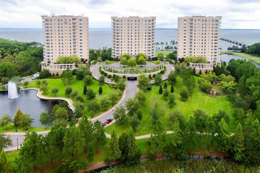 This spacious three bedroom three bath 3415 sq ft Darlington unit is located in the more desirable west building of OWP. The unit features Viking stainless steel appliances, quality fixtures and upgraded cabinets and is being further updated with new  paint, carpets, granite, light fixtures, showers, toilets, plumbing hardware, completely new outdoor kitchen including grill, granite, cabinets and fridge. Amazing golf course and Bay views to the north and greenbelt westerly views. OWP features a 5000 SQ FT state of the art fitness center with saunas, steam rooms, spa, outdoor heated pool and hot tub. There is a dog park, waterfalls, bocce courts, walking trails, putting green, billiards and card rooms, potting room, garden plots, hobby room and numerous party rooms and entertaining areas.