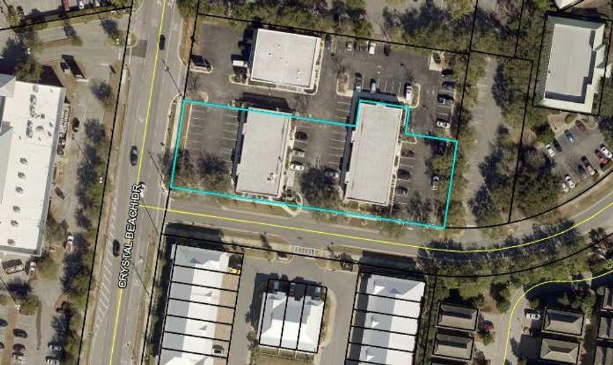 This encompasses buildings B & C, two 1 story buildings with appx 10,750 total sq ft. Only 90% occupied due to sale terms. More than .75 acres. Sale is as-is.