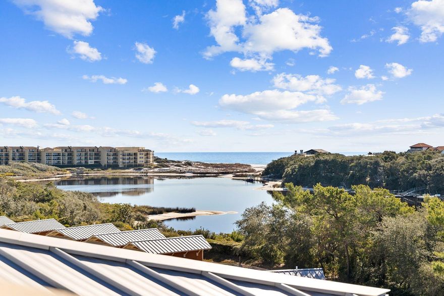 Enjoy your unhindered views of Big Redfish Lake and the Gulf of Mexico from your very own Private Penthouse-Level, two-story fully furnished condominium located along Scenic 30A. This condo includes two spacious guest suites, one on each level with 10-ft ceilings, a gas fireplace in the family area, and stunning views. This residence has only been used as a second home; it is meticulously maintained and ready to enjoy! Sanctuary at Redfish is tucked away amid the surrounding natural vegetation to the South of 30A. A private boat with a boat captain will take you steps away from your beach chair on the white sugary beach. Private cabanas can be purchased separately. There is something for everyone to enjoy with four pools (one heated), two hot tubs, poolside cabanas, a BBQ area, kayaks to use on Big Redfish Lake, and a state-of-the-art fitness center with additional massage room. Covered parking in the parking garage and gated entry complete this resort's luxurious offerings. Plenty of storage is available at Sanctuary at Redfish with storage cages assigned to each owner in the garage as well as additional storage available if needed for a monthly fee. We invite you to schedule your private tour of Condo 3119 today and start living the good life in this stunning community along Scenic 30A! This condo is being sold fully furnished with a very small list of personal exclusions. 