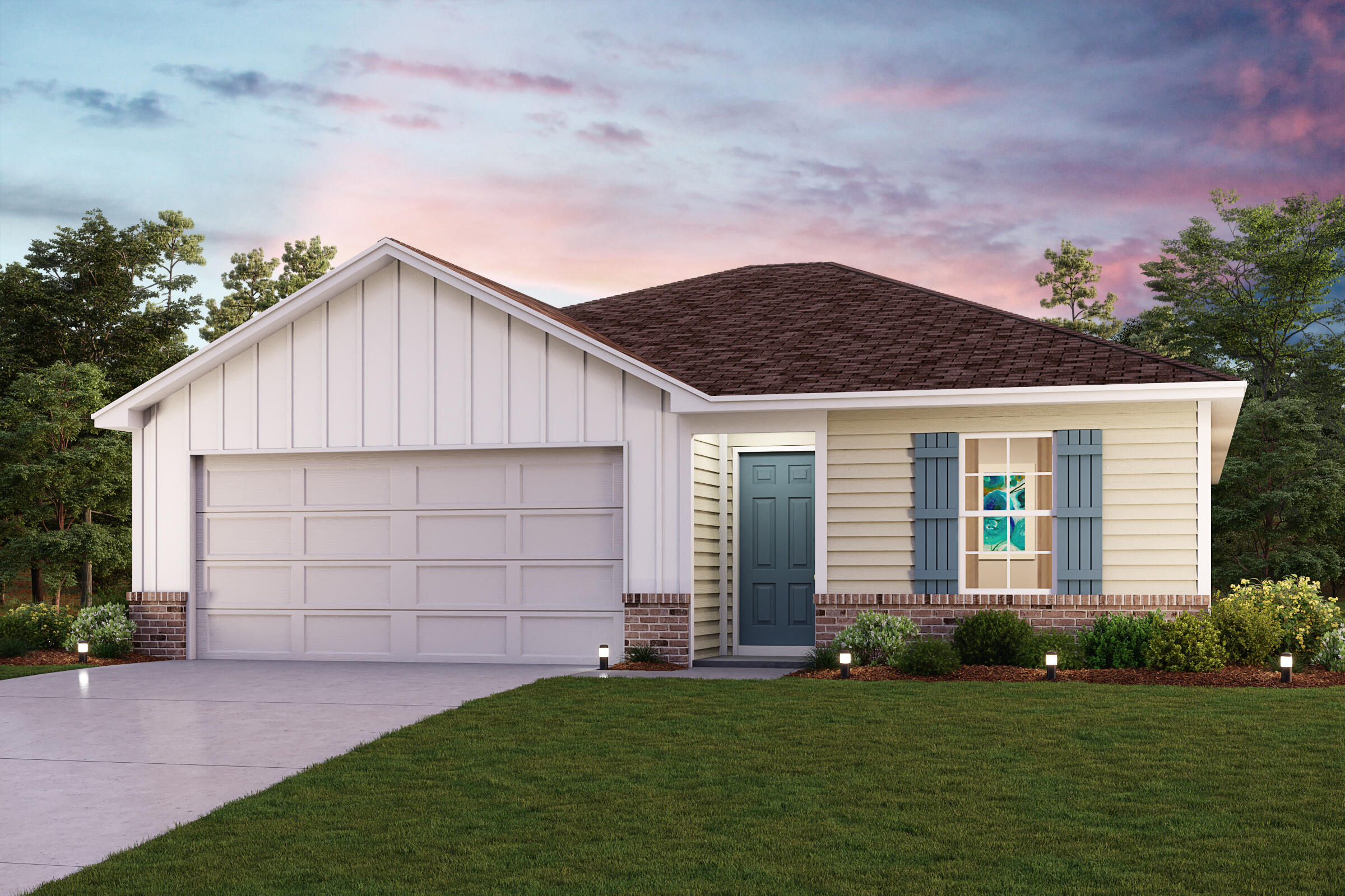 Welcome home to this NEW Single-Story Home in the Cross Creek Freeport Community! The desirable Carlisle Plan boasts an open design encompassing the Living, Dining, and Kitchen spaces. The Kitchen features gorgeous cabinets and granite countertops and Stainless-Steel Appliances (Range with Microwave, and Dishwasher). Additionally, the primary suite has a private bath with dual vanity sinks and a walk-in closet. This home also includes 3 more bedrooms and a full secondary bathroom. Outside, there is a relaxing Covered Patio space.