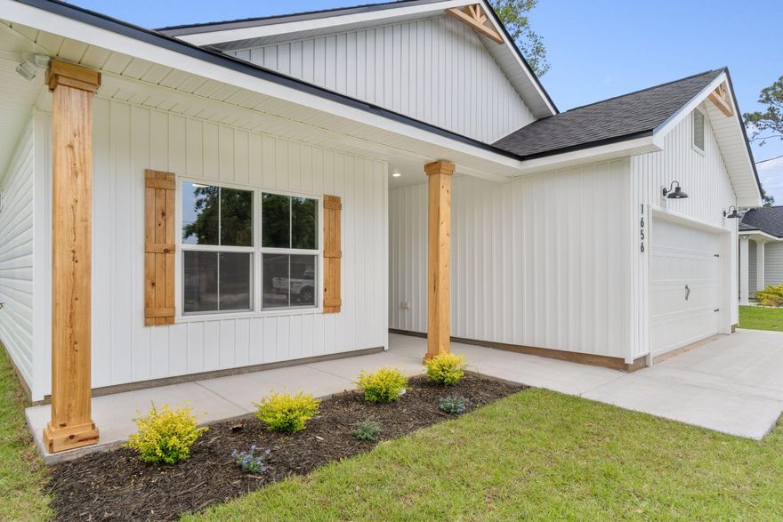 This brand-new semi-custom Craftsman-inspired home is more than just a house--it's an opportunity to design and create the home of your dreams. Offering three bedrooms and two bathrooms, this spacious floor plan provides both comfort and functionality while giving you the chance to personalize it every step of the way. From flooring, countertops, cabinet finishes to paint colors, fixtures, and exterior colors, you'll have the freedom to select the details that match your unique style. Beyond finishes, the builder also offers options for certain mechanical changes, giving you even more control to tailor the home to your lifestyle. High-quality standard features already included--such as stainless steel appliances, quartz countertops, tall cabinets with crown, nine-foot ceilings, and tankless gas water heater set the stage for a beautiful and comfortable living experience. The primary suite includes dual vanities and an oversized walk-in closet, while the tankless hot water heater ensures endless comfort and convenience and hot water on demand. Built with pride by a family-owned company that values craftsmanship, integrity, and personalized service, this is not your average builder-grade house. It's a unique opportunity to be part of the process, ensuring your new home reflects your personal taste and needs from the ground up. Estimated completion is on or before February 2026. Please note: photos are stock images of similar homes and may not reflect actual lot-specific finishes.