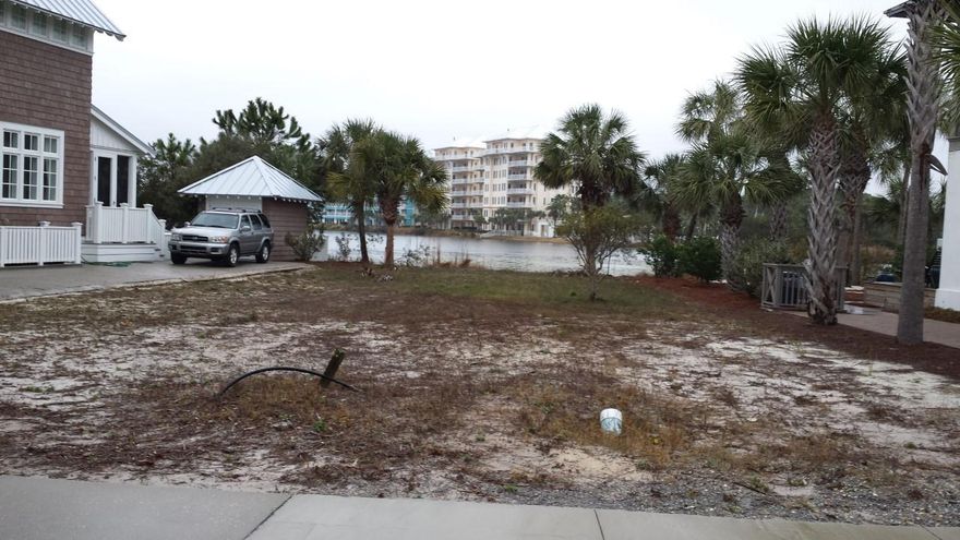 Fabulous lakefront lot in Carillon Beach. Located directly across from Dune Walkover #7 on Beachside Drive.  Enjoy all the amenities and privacy of the Carillon gated community.